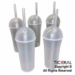 VASO DOMO CON SORBETE 400 ML CRISTAL x 5